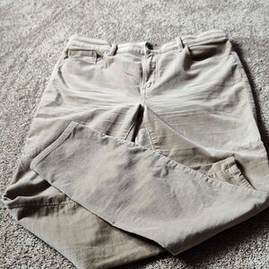 Women's LOFT high waist skinny tan corduroys